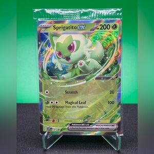 SEALED PROMO Sprigatito ex Holographic Full Art Pokémon Card